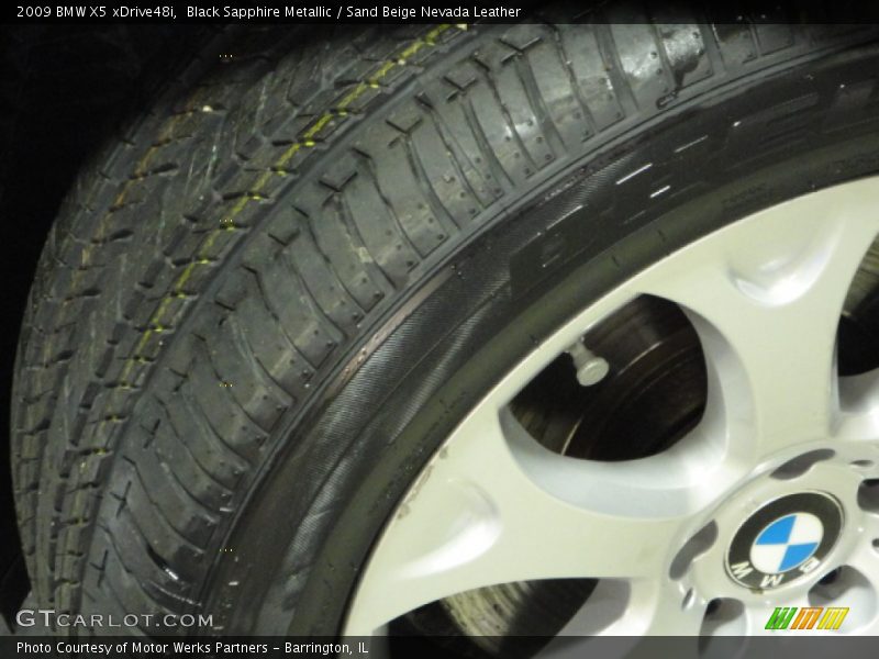 Black Sapphire Metallic / Sand Beige Nevada Leather 2009 BMW X5 xDrive48i