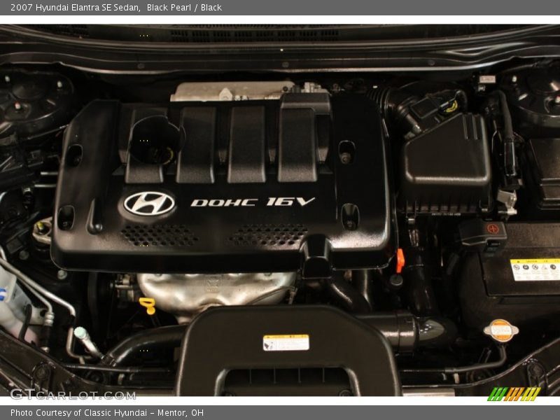 Black Pearl / Black 2007 Hyundai Elantra SE Sedan