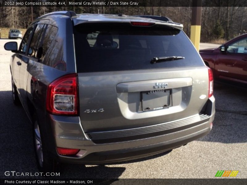 Mineral Gray Metallic / Dark Slate Gray 2012 Jeep Compass Latitude 4x4