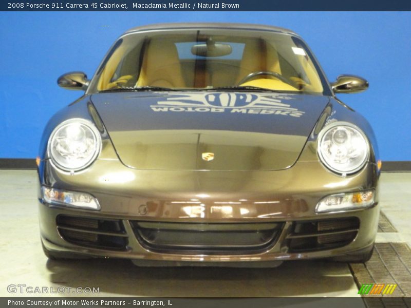 Macadamia Metallic / Natural Brown 2008 Porsche 911 Carrera 4S Cabriolet