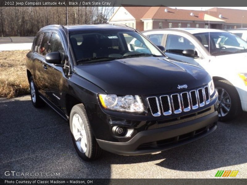 Black / Dark Slate Gray 2012 Jeep Compass Latitude 4x4