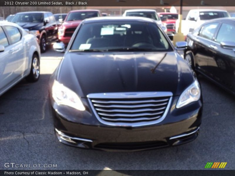 Black / Black 2012 Chrysler 200 Limited Sedan