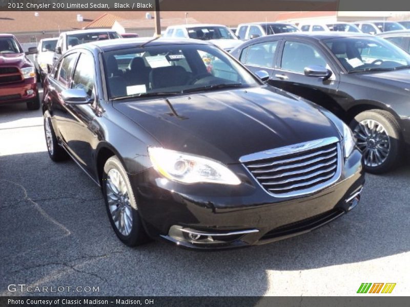 Black / Black 2012 Chrysler 200 Limited Sedan