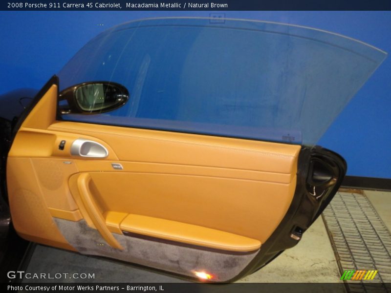 Macadamia Metallic / Natural Brown 2008 Porsche 911 Carrera 4S Cabriolet