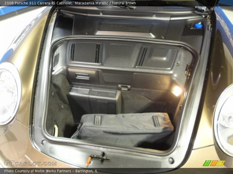 Macadamia Metallic / Natural Brown 2008 Porsche 911 Carrera 4S Cabriolet