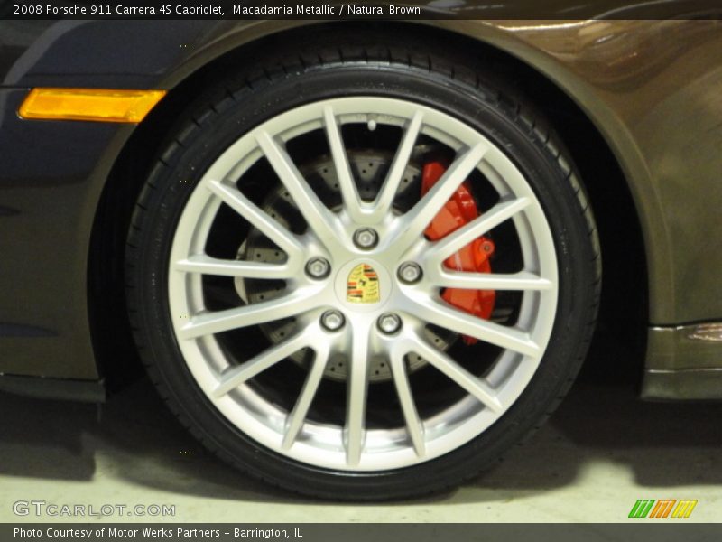 Macadamia Metallic / Natural Brown 2008 Porsche 911 Carrera 4S Cabriolet