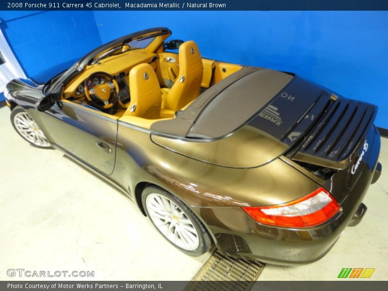 Macadamia Metallic / Natural Brown 2008 Porsche 911 Carrera 4S Cabriolet