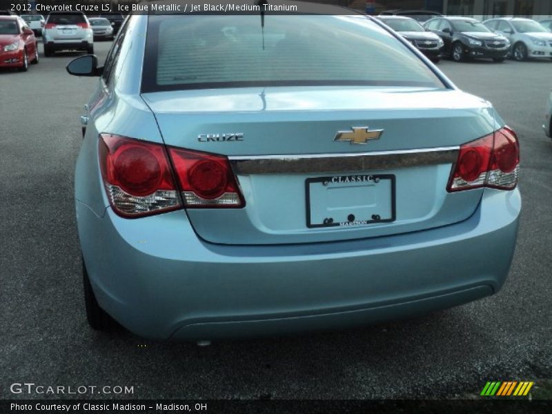 Ice Blue Metallic / Jet Black/Medium Titanium 2012 Chevrolet Cruze LS
