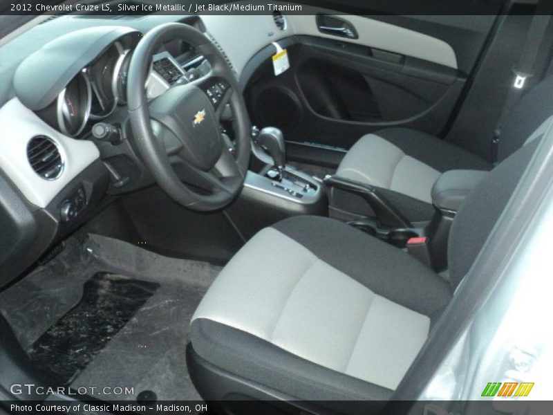 Silver Ice Metallic / Jet Black/Medium Titanium 2012 Chevrolet Cruze LS
