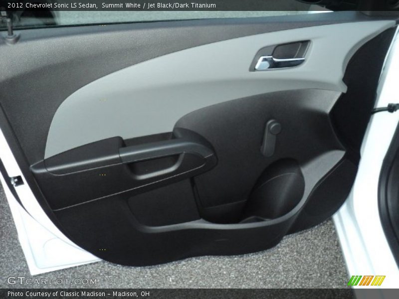 Summit White / Jet Black/Dark Titanium 2012 Chevrolet Sonic LS Sedan