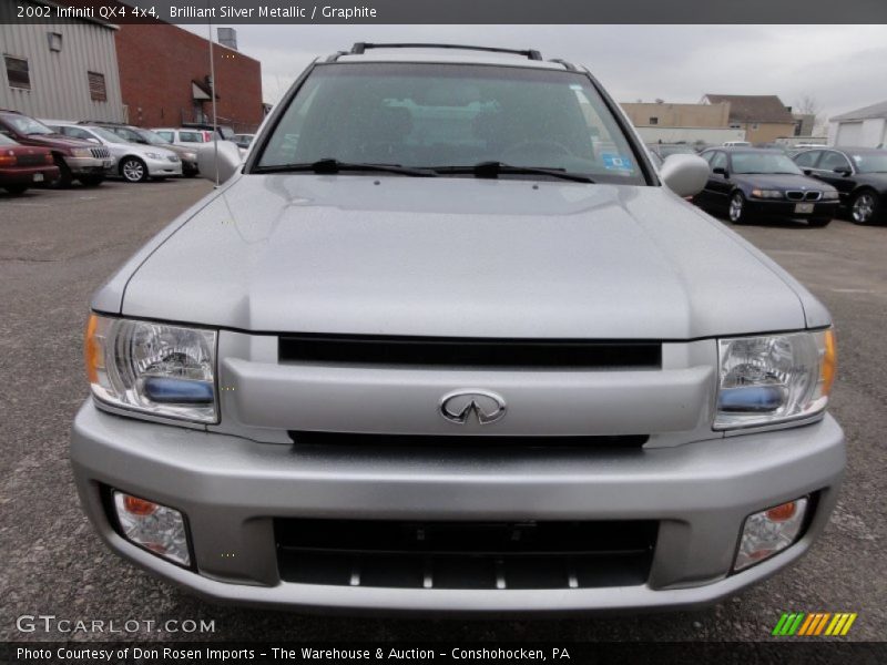 Brilliant Silver Metallic / Graphite 2002 Infiniti QX4 4x4