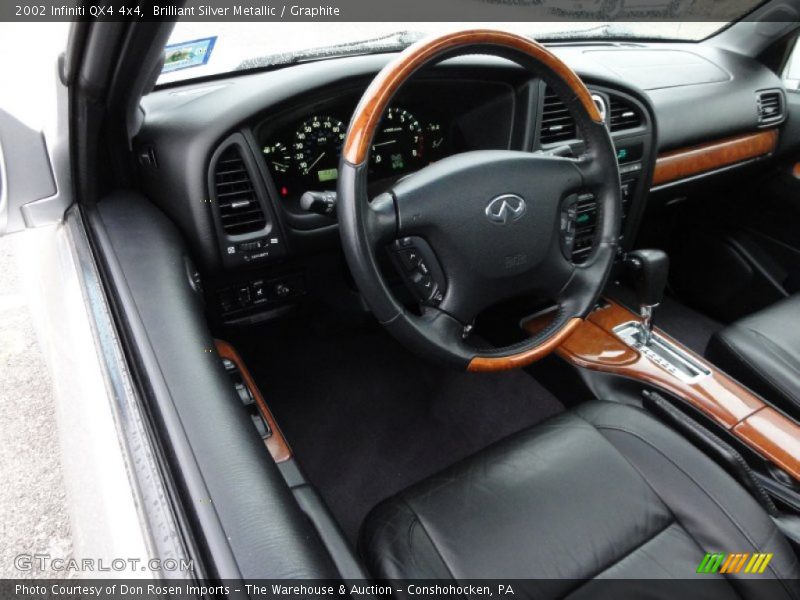 Brilliant Silver Metallic / Graphite 2002 Infiniti QX4 4x4