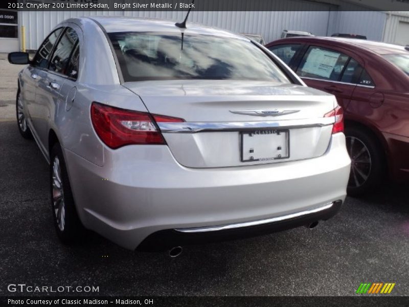 Bright Silver Metallic / Black 2012 Chrysler 200 Limited Sedan