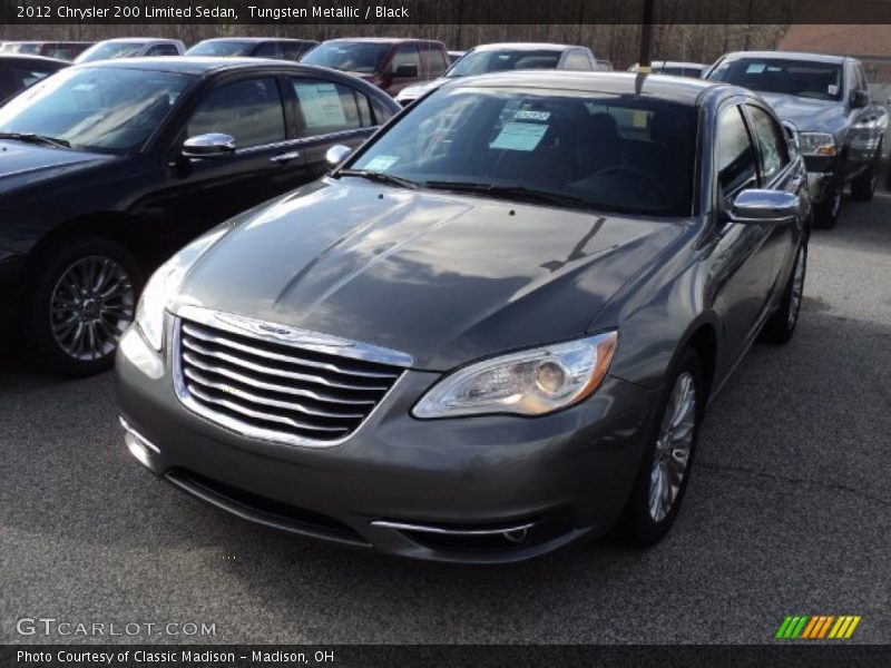 Tungsten Metallic / Black 2012 Chrysler 200 Limited Sedan