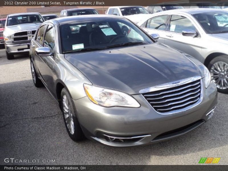 Tungsten Metallic / Black 2012 Chrysler 200 Limited Sedan