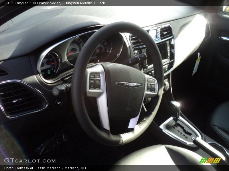 Tungsten Metallic / Black 2012 Chrysler 200 Limited Sedan
