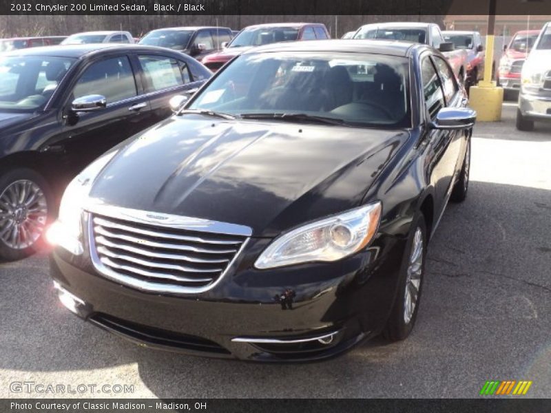 Black / Black 2012 Chrysler 200 Limited Sedan