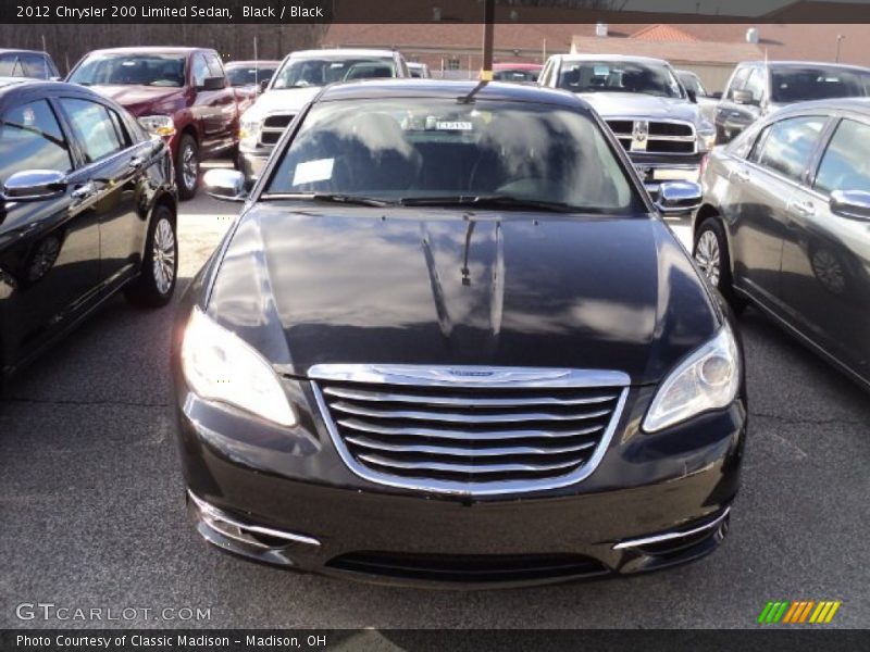 Black / Black 2012 Chrysler 200 Limited Sedan