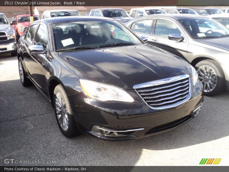 Black / Black 2012 Chrysler 200 Limited Sedan