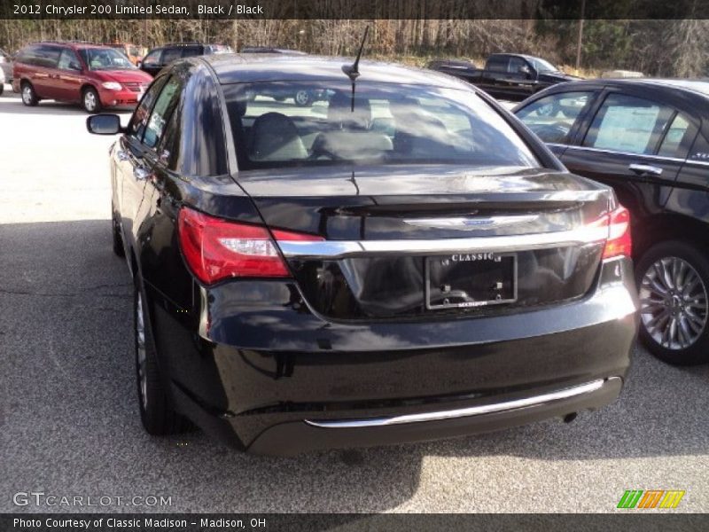 Black / Black 2012 Chrysler 200 Limited Sedan