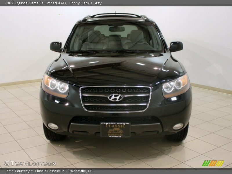 Ebony Black / Gray 2007 Hyundai Santa Fe Limited 4WD