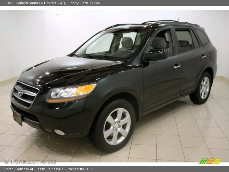 Ebony Black / Gray 2007 Hyundai Santa Fe Limited 4WD