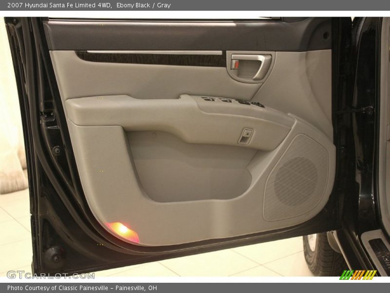 Ebony Black / Gray 2007 Hyundai Santa Fe Limited 4WD