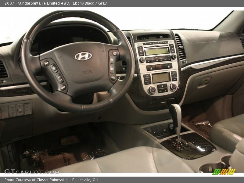 Ebony Black / Gray 2007 Hyundai Santa Fe Limited 4WD