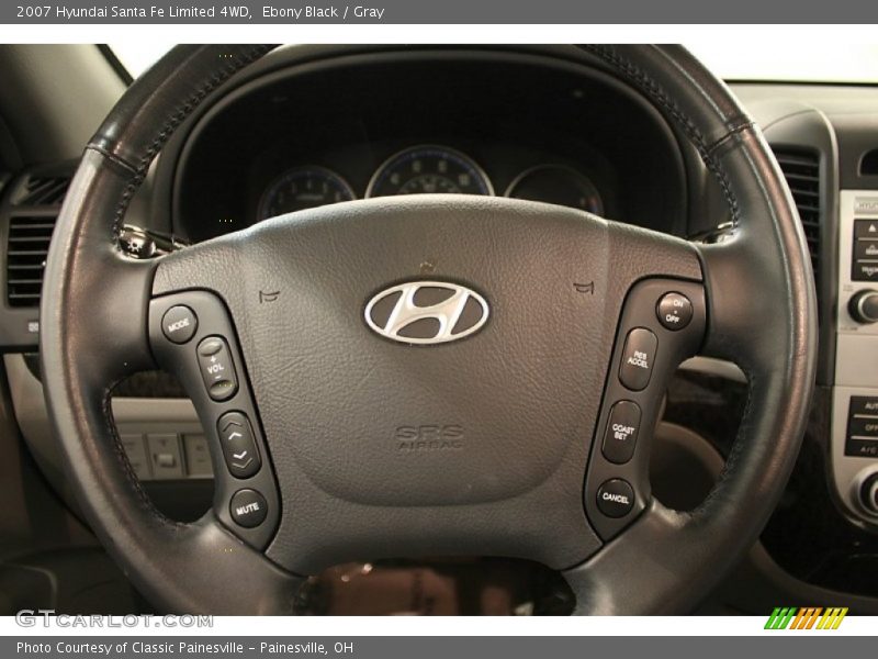 Ebony Black / Gray 2007 Hyundai Santa Fe Limited 4WD