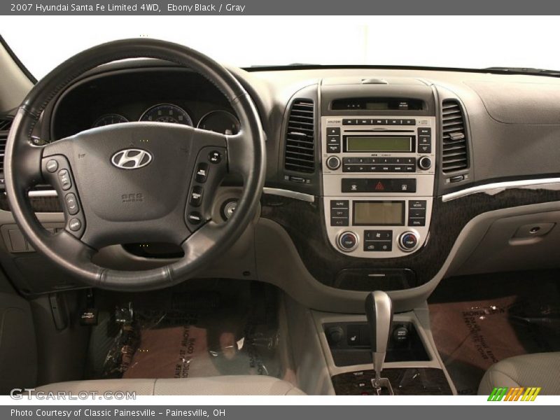 Ebony Black / Gray 2007 Hyundai Santa Fe Limited 4WD