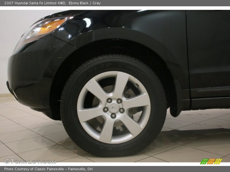 Ebony Black / Gray 2007 Hyundai Santa Fe Limited 4WD