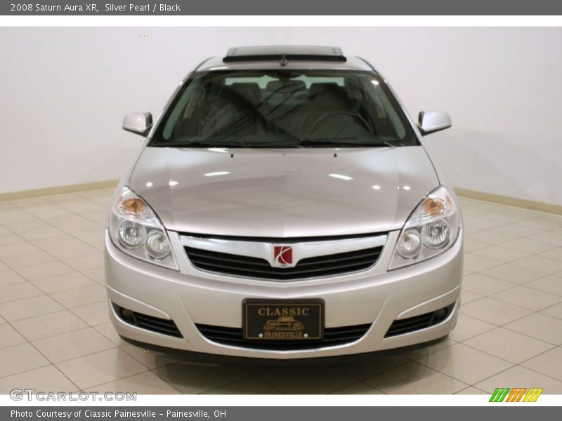 Silver Pearl / Black 2008 Saturn Aura XR