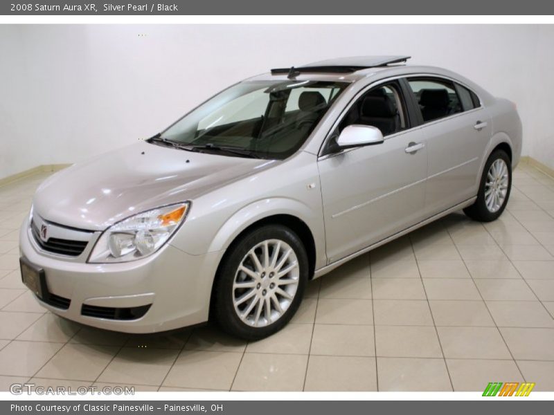 Silver Pearl / Black 2008 Saturn Aura XR