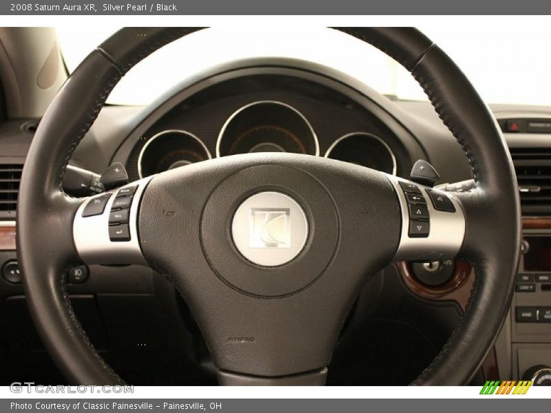 Silver Pearl / Black 2008 Saturn Aura XR