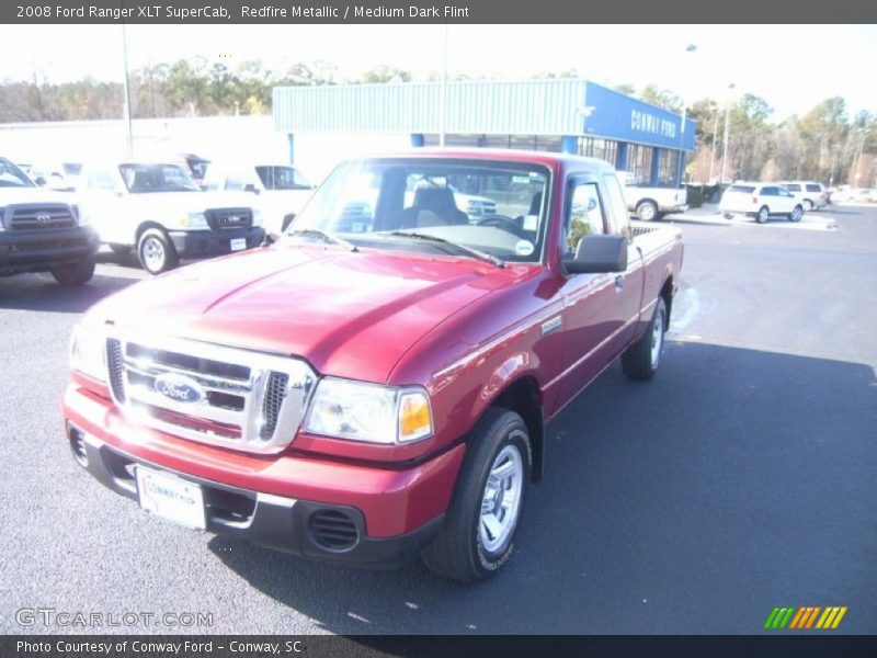 Redfire Metallic / Medium Dark Flint 2008 Ford Ranger XLT SuperCab