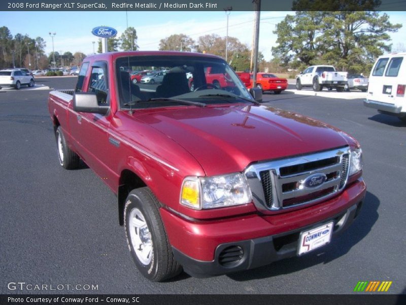 Redfire Metallic / Medium Dark Flint 2008 Ford Ranger XLT SuperCab