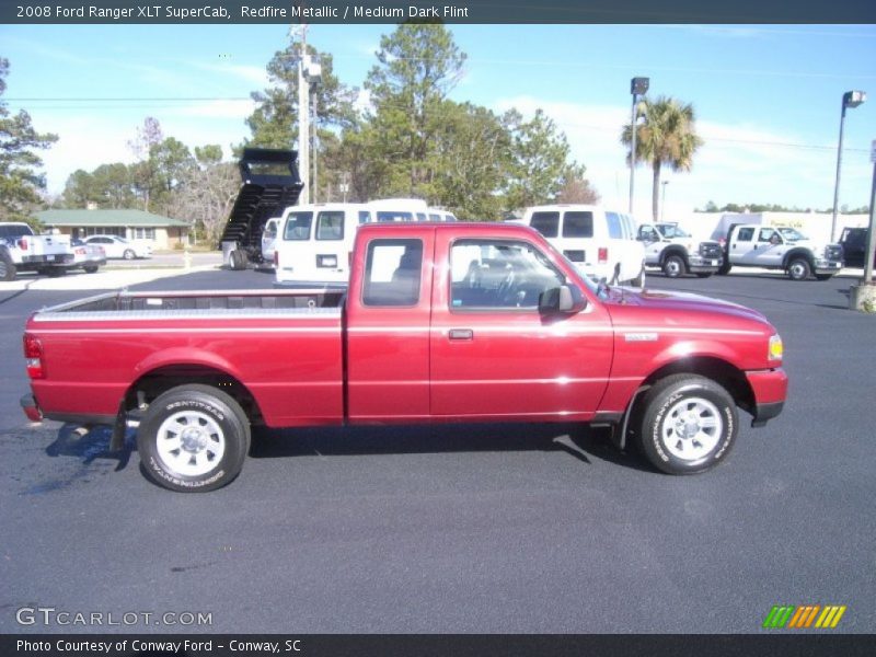 Redfire Metallic / Medium Dark Flint 2008 Ford Ranger XLT SuperCab