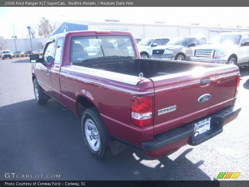 Redfire Metallic / Medium Dark Flint 2008 Ford Ranger XLT SuperCab