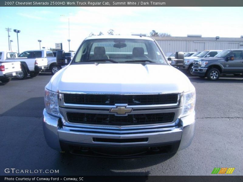 Summit White / Dark Titanium 2007 Chevrolet Silverado 2500HD Work Truck Regular Cab