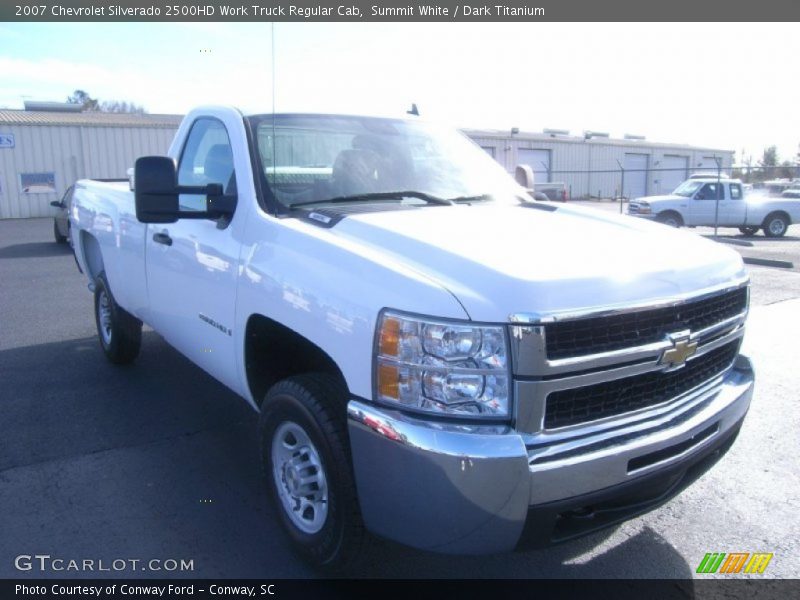 Summit White / Dark Titanium 2007 Chevrolet Silverado 2500HD Work Truck Regular Cab