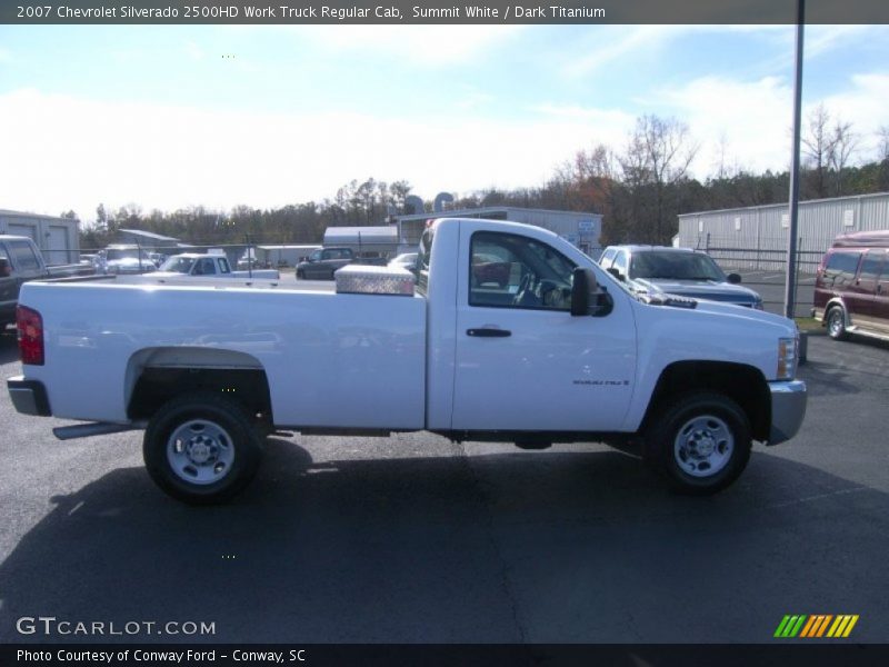 Summit White / Dark Titanium 2007 Chevrolet Silverado 2500HD Work Truck Regular Cab