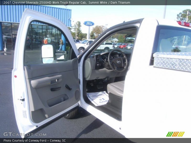 Summit White / Dark Titanium 2007 Chevrolet Silverado 2500HD Work Truck Regular Cab