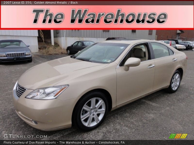 Golden Almond Metallic / Black 2007 Lexus ES 350