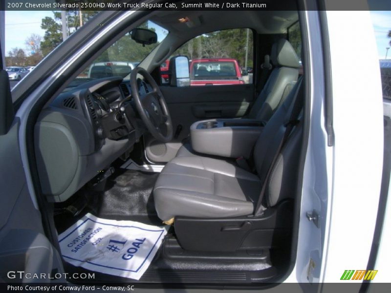 Summit White / Dark Titanium 2007 Chevrolet Silverado 2500HD Work Truck Regular Cab