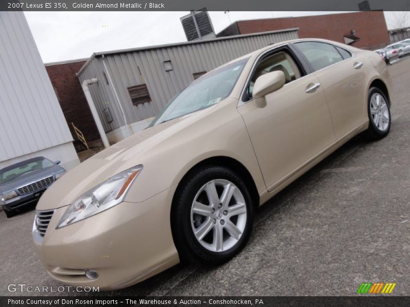 Golden Almond Metallic / Black 2007 Lexus ES 350
