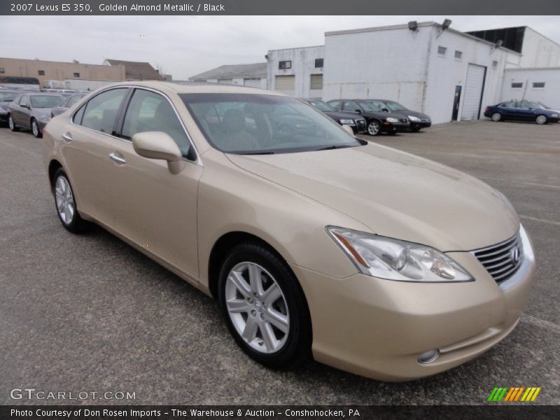 Golden Almond Metallic / Black 2007 Lexus ES 350