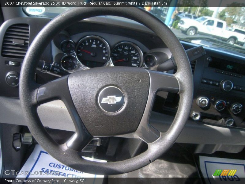 Summit White / Dark Titanium 2007 Chevrolet Silverado 2500HD Work Truck Regular Cab