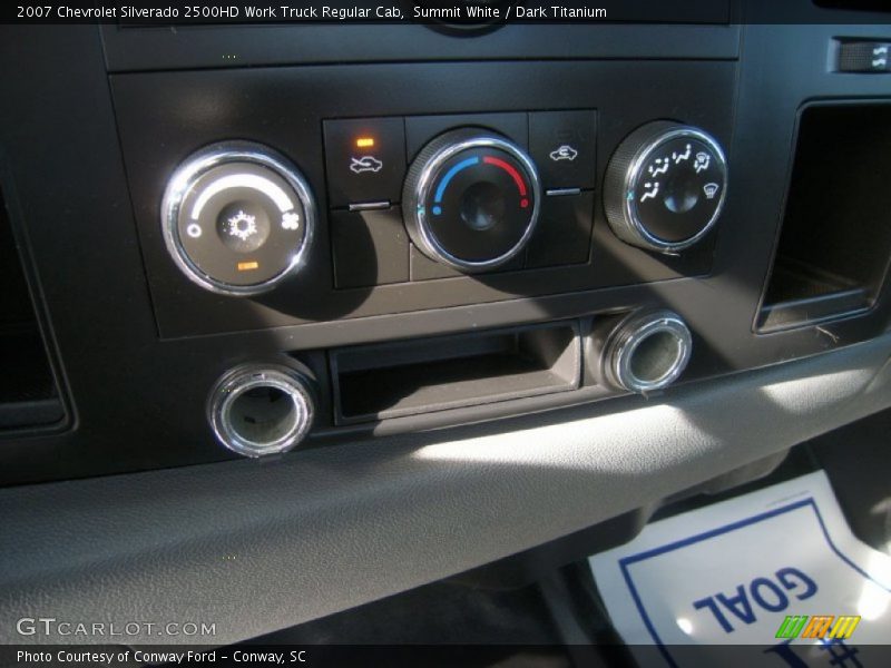 Summit White / Dark Titanium 2007 Chevrolet Silverado 2500HD Work Truck Regular Cab