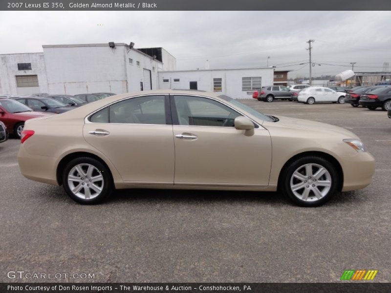 Golden Almond Metallic / Black 2007 Lexus ES 350