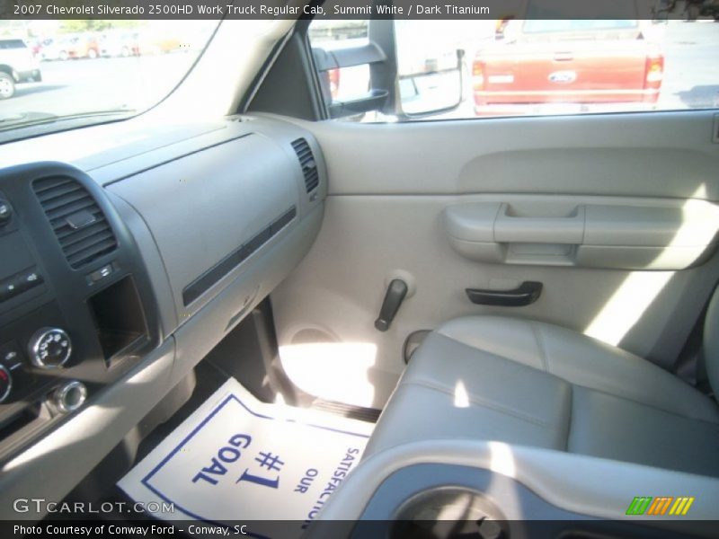 Summit White / Dark Titanium 2007 Chevrolet Silverado 2500HD Work Truck Regular Cab